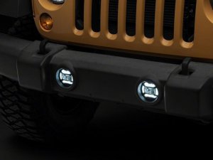 Jeep Wrangler JK Fog Lights - Raxiom - Axial Series 4-In LED - Clear - `07-`18