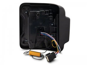 Jeep Wrangler JL LED Taillights - Raxiom - Axial Series Linear - Black Housing (Smoked Lens) - `18-`23