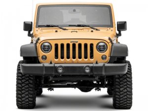 Jeep Wrangler JK LED Headlights - Raxiom - Axial - Black - `07-`18