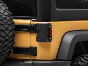 Jeep Wrangler JK Tail Lights - Raxiom - Trident LED - Smoked - `07-`18