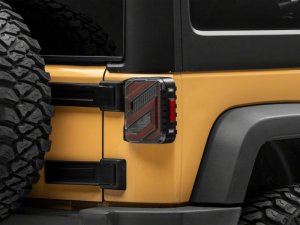 Jeep Wrangler JK LED Taillights - Rear - Raxiom - Trident - Black - `07-`18