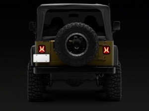 Jeep Gladiator Taillights - Raxiom - LED, Black Housing - Smoked - `76-`06