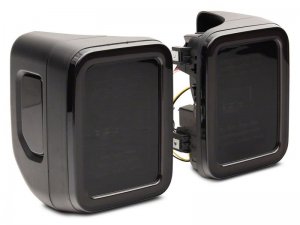 Jeep Gladiator Taillights - Raxiom - LED, Black Housing - Smoked Lens - `20-`23