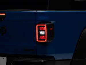 Jeep Gladiator Taillights - Raxiom - LED, Black Housing - Smoked Lens - `20-`23