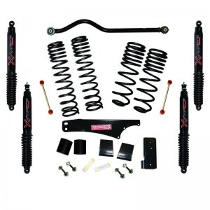 Jeep Wrangler JK Long Travel Kit - Front + Rear - Skyjacker - Dual-Rate - Black - `07-`18