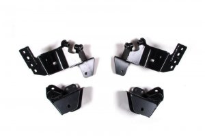 Jeep Wrangler JK Coilover Conversion Mounting Brackets - Rear - JKS Manufacturing - Black - `07-`18