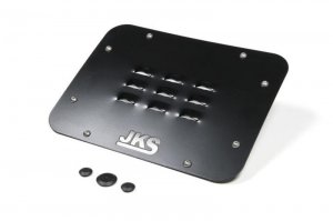 Jeep Wrangler JK Tailgate Vent Cover - JKS Manufacturing - Louvered - Gloss Black - `07-`16