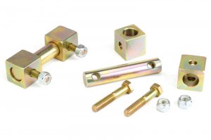 Jeep Shock Bar Pin Eliminator - Front - JKS Manufacturing