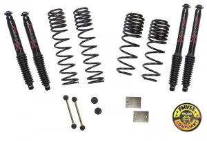 Jeep Wrangler JL Long Travel Kit - Skyjacker - Long Travel 2 Stage 1in-1.5in Coil System - Black - 2018
