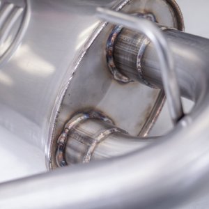 Jeep Wrangler JL Axle Back Exhaust System - Rear - Stainless Works - Factory Connect - 3.6L - 2018