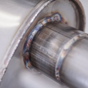 Jeep Wrangler JL Axle Back Exhaust System - Rear - Stainless Works - Factory Connect - 3.6L - 2018