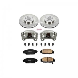Honda Civic Brake Kit - Front - PowerStop - Autospecialty Rotors + Evolution Ceramic Pads + Non-coated Calipers - `06-`11