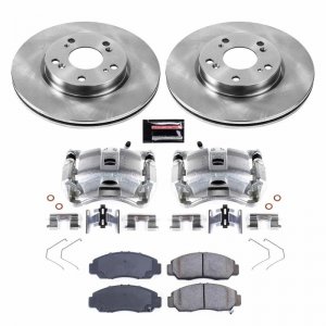 Honda Civic Brake Kit - Front - PowerStop - Autospecialty Rotors + Evolution Ceramic Pads + Non-coated Calipers - `12-`15