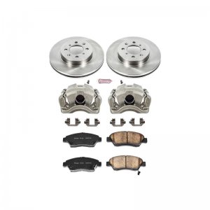 Honda Civic Brake Kit - Front - PowerStop - Autospecialty Rotors + Evolution Ceramic Pads + Non-coated Calipers - `93-`95