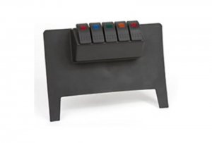 Jeep Wrangler JK Lower Switch Panel - Lower - Daystar - Black - `07-`18