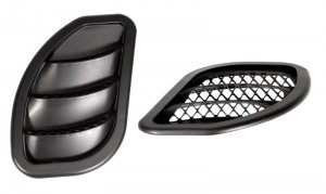 Jeep Wrangler JK Hood Side Vent Kit - Right and Left - Daystar - Black - `07-`18