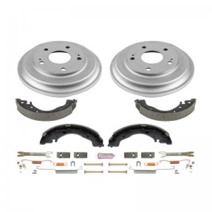 Honda Civic Brake Kit - Rear - PowerStop - Coated Drums + Shoes - `12-`15
