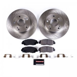 Honda Civic Brake Kit - Front - PowerStop - Autospecialty Rotors + Z17 Evolution Plus Ceramic Pads - `06-`11