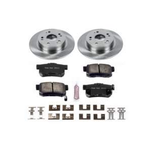Honda Civic Brake Kit - Rear - PowerStop - Autospecialty Rotors + Z17 Evolution Plus Ceramic Pads - 2015