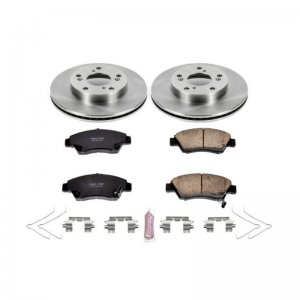 Honda Civic Brake Kit - Front - PowerStop - Autospecialty Rotors + Z17 Evolution Plus Pads - `12-`15