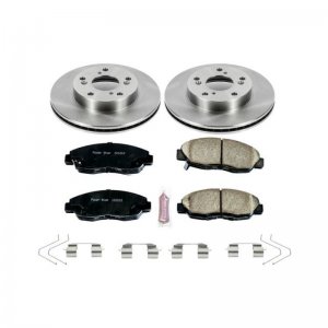 Honda Civic Brake Kit - Front - PowerStop - Autospecialty Rotors + Z17 Evolution Plus Ceramic Pads - `12-`15