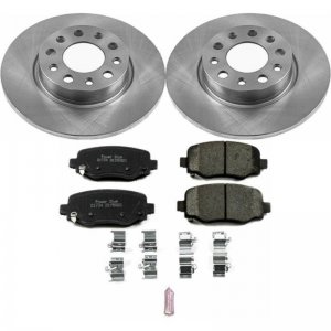 Jeep Renegade Brake Pads + Rotors - Rear - Smooth Rotors + Ceramic Pads - Powerstop - Z17 OE Style