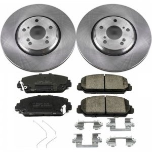 Honda Civic Brake Kit - Front - PowerStop - Autospecialty Rotors + Z17 Evolution Plus Ceramic Pads - `17-`20