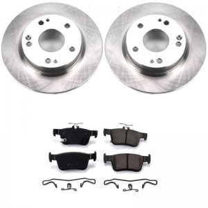 Honda Civic Brake Kit - Rear - PowerStop - Autospecialty Rotors + Z17 Evolution Plus Ceramic Pads - `16-`21
