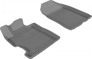 Honda Civic Floor Mat - Front - 3D MAXpider - Kagu - Gray - `06-`11