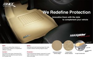 Honda Civic Floormats - Rear - 3D MAXpider - Classic - Black - `06-`11