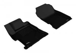 Honda Civic 1st Row Floormat - Front - 3D MAXpider - Kagu - Black - `14-`15