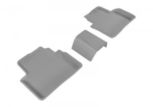 Honda Civic Floormats - Rear - 3D MAXpider - Kagu - Gray - `16-`21