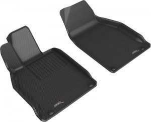 Porsche 911 Floormat - Front - 3D MAXpider - Kagu Series - Black - `12-`19