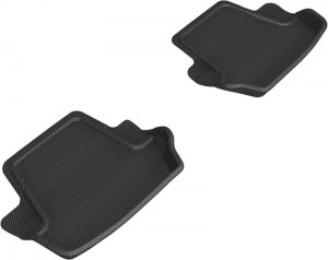 Porsche 911 Floor Mat Set - Rear - 3D MAXpider - Kagu 2nd Row - Black - `20-`24