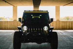 Jeep Gladiator Light Bar Mounts - A-Pillar - DV8 Offroad - Dual Light Pod - Black - 2018