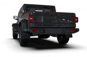 Jeep Gladiator Mud Flap - Rally Armor - UR Series - Black/Metallic Black Logo - `19-`24