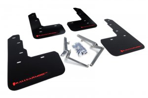 Honda Civic Mud Flap - Rally Armor - Type R UR Black/Red Logo - Black - `17-`22