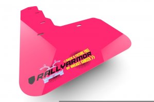 Honda Civic Mud Flap - Rally Armor - BCE Logo - Pink - `16-`21