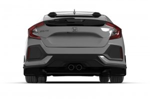 Honda Civic Mud Flap - Rally Armor - UR Blk Flap/Dark Grey Logo - Black - `17-`21