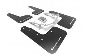 Honda Civic Mud Flap - Rally Armor - UR Black with White Logo - Black - `17-`21