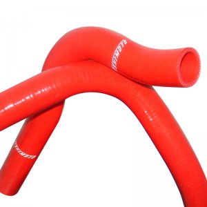 Honda Civic Radiator Hose Kit - Mishimoto - Silicone Hose - Red - 1.6L B16 - `92-`00
