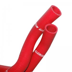 Honda Civic Radiator Hose Kit - Mishimoto - Silicone, Dual Layer, Heat-Resistant - Red - `92-`00