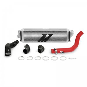 Honda Civic Performance Intercooler Kit - Mishimoto - Type R - Silver Intercooler Red Piping - `17-`21