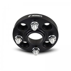 Mitsubishi Lancer Evolution Wheel Spacers - Mishimoto - 4x100 - 56.1 CB - 25 - M12 - Black