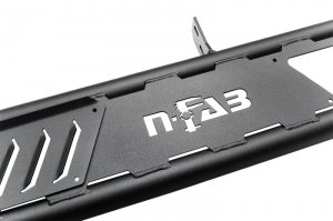 Jeep Wrangler JL Running Boards - N-Fab - Roan - Black - `18-`24