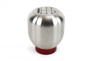 Honda Civic Shift Knob - Perrin Performance - Large - 6 Speed - Brushed Stainless Steel - `17-`18