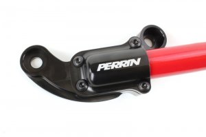 Honda Civic Strut Brace - Front - Perrin Performance - Glossy Red