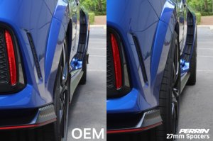 Honda Civic Wheel Spacers - Perrin Performance - 64.1mm Hub 5x120 27mm - `17-`18