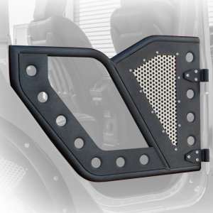 Jeep Wrangler JL Rock Doors - Rear - DV8 Offroad - Perforated Aluminum Mesh