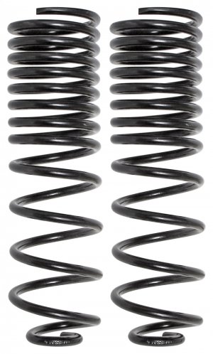 Jeep Gladiator Coil Springs - Rear - RockJock - 3.5in Lift - Gloss Black - 3.6L